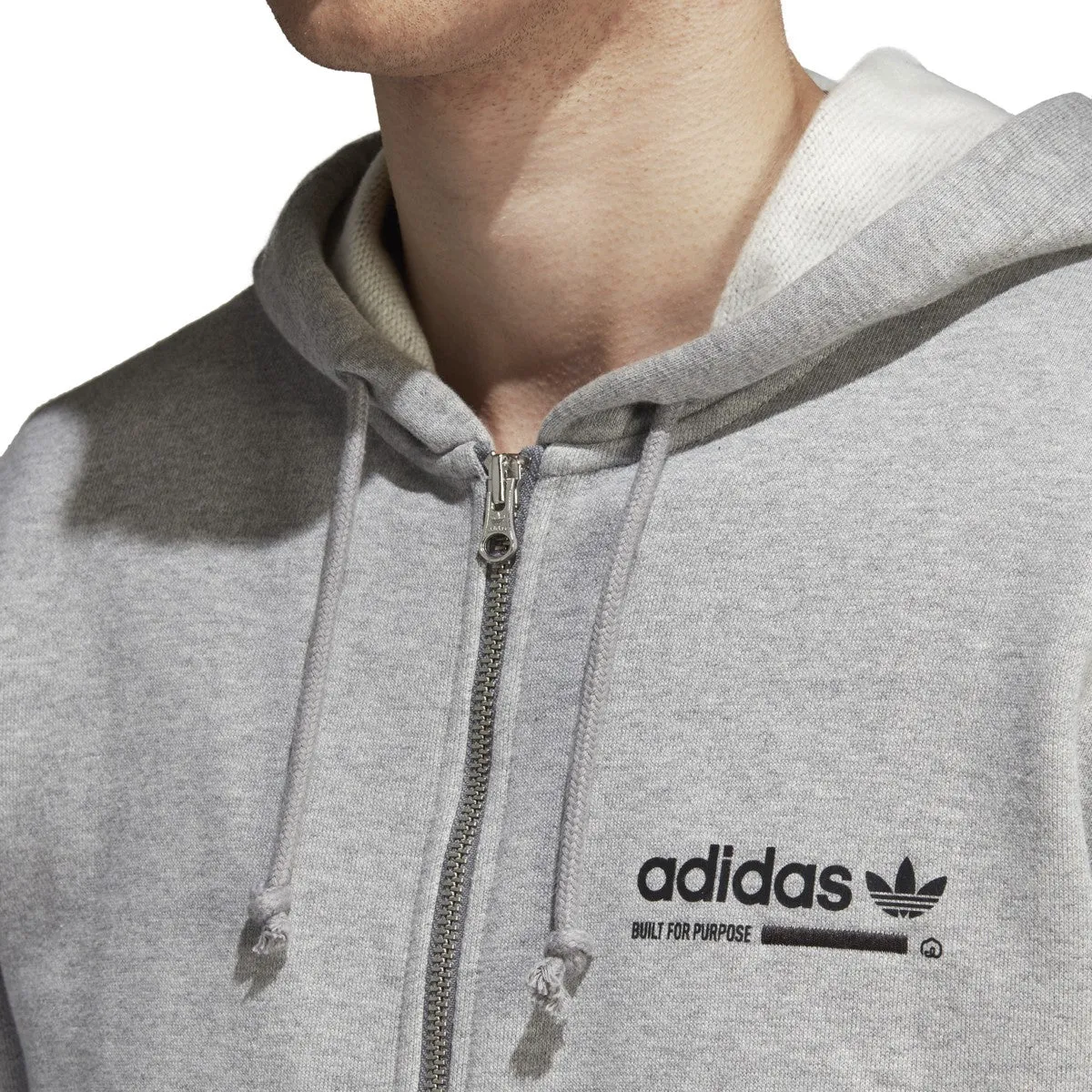 Adidas Men's Originals Kaval Full-Zip Hoodie Medium Grey Heather