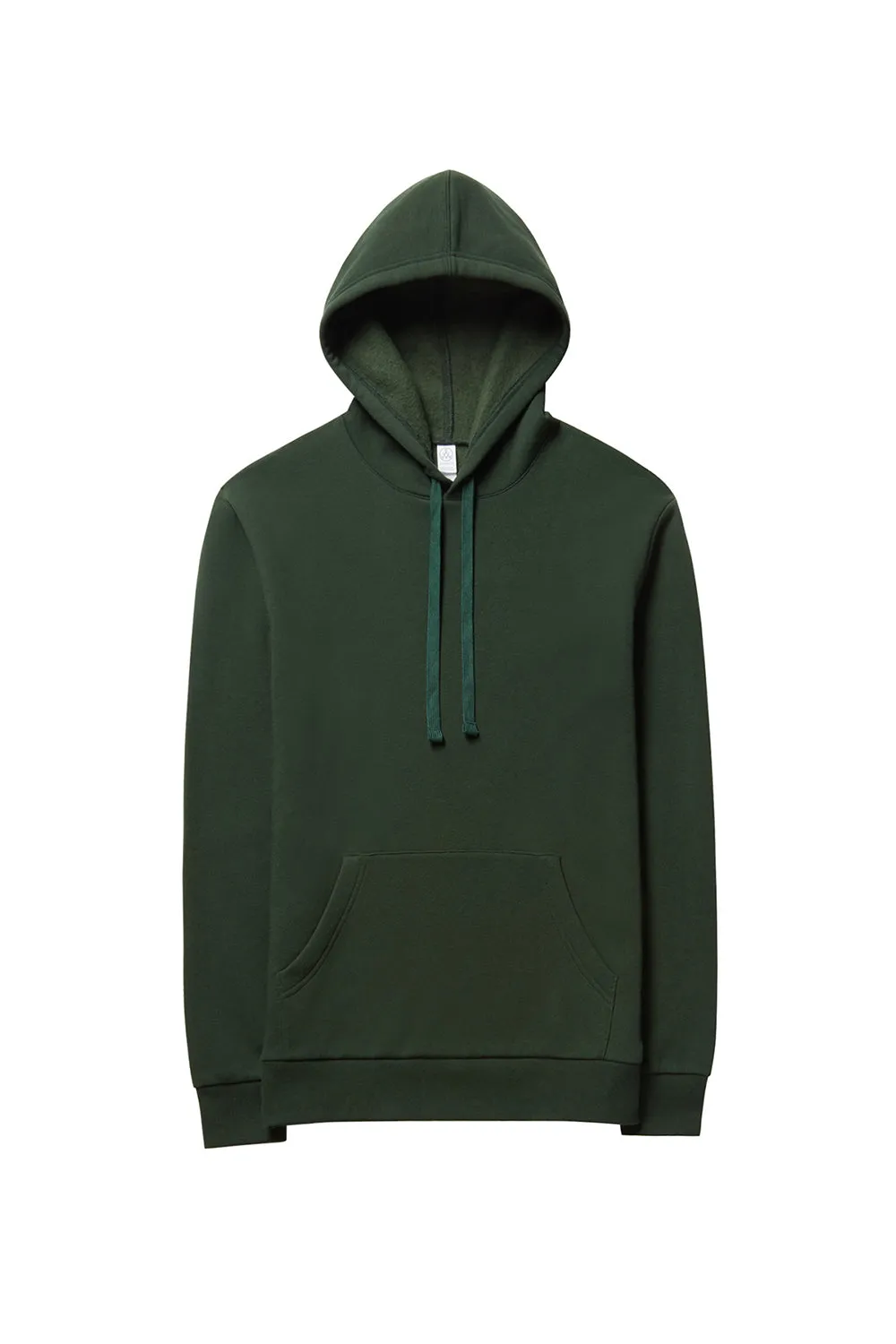 Alternative Mens Eco Cozy Fleece Hooded Sweatshirt Hoodie w/ Pouch Pocket - Varisty Green