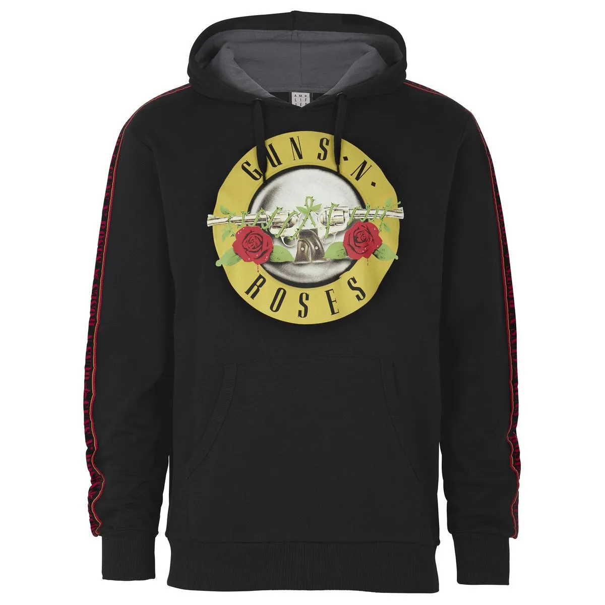 Amplified Mens Guns N Roses Fleece Taped Hoodie