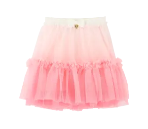 Angel's Face Girls Shannon Snowdrop White & Pink Ombre Skirt