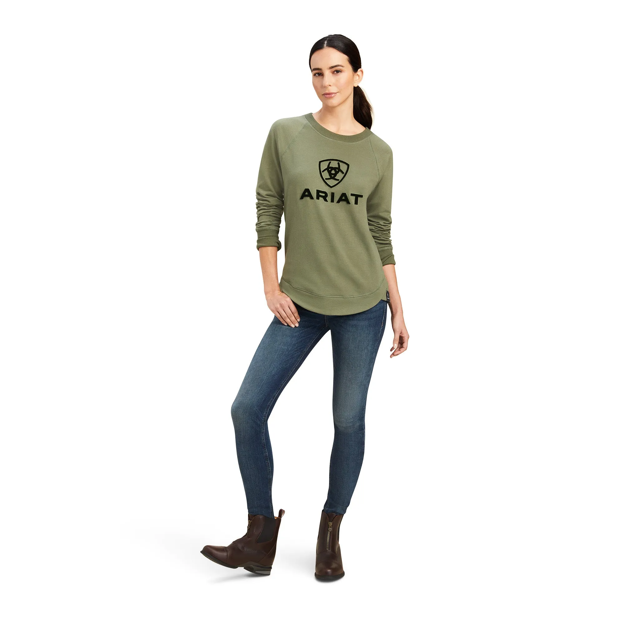 Ariat® Ladies Benicia Four Leaf Clover Sweatshirt 10041316