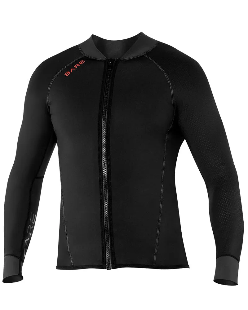 BARE Exowear Men's Front Zip Long Sleeve Wetsuit