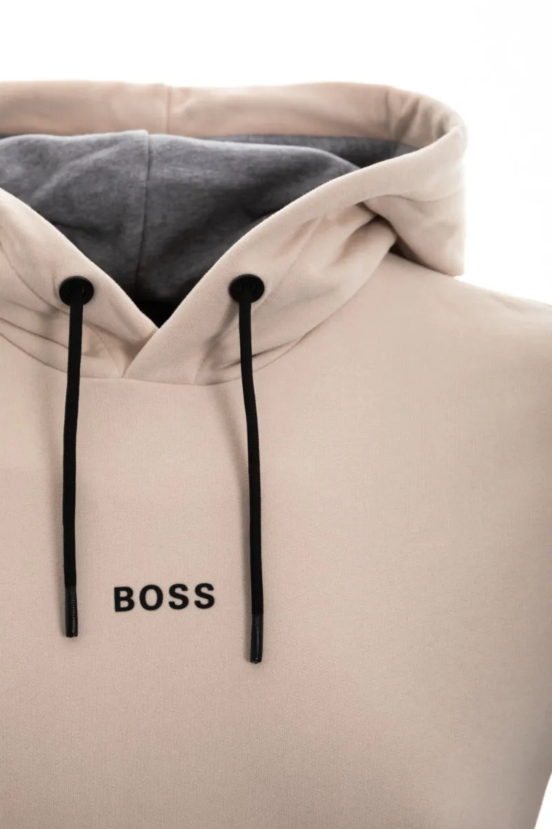 BOSS Weedo 1 Hooded Sweatshirt in Open White