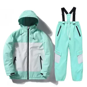 Boys & Girls Ski Outfits Kids Outdoor Snowboard Jacket & Bibs