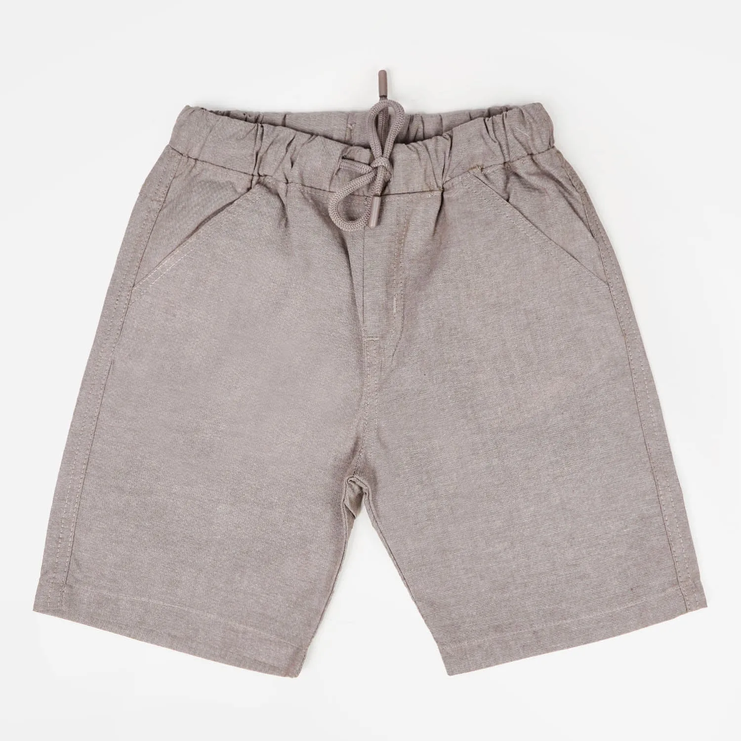 Boys Cotton Suit - Greyish Brown