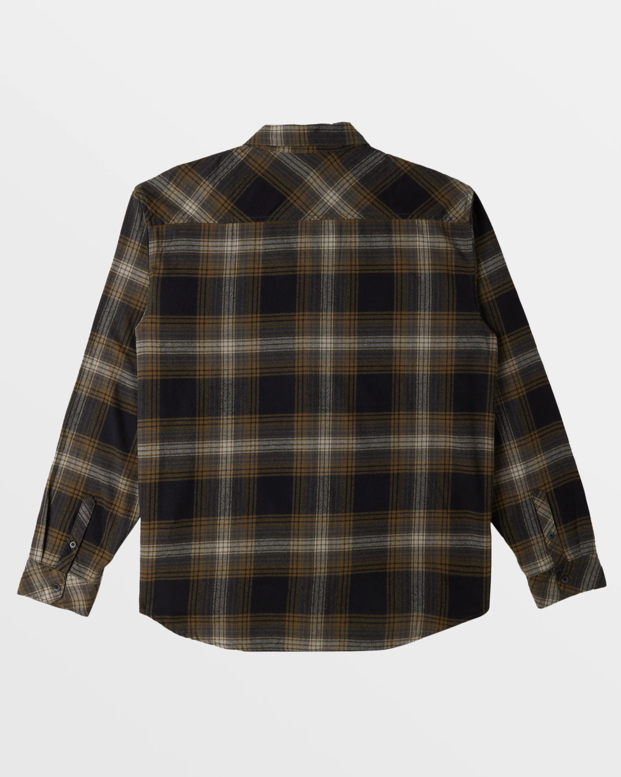 Coastline Long Sleeve Flannel Shirt - Military