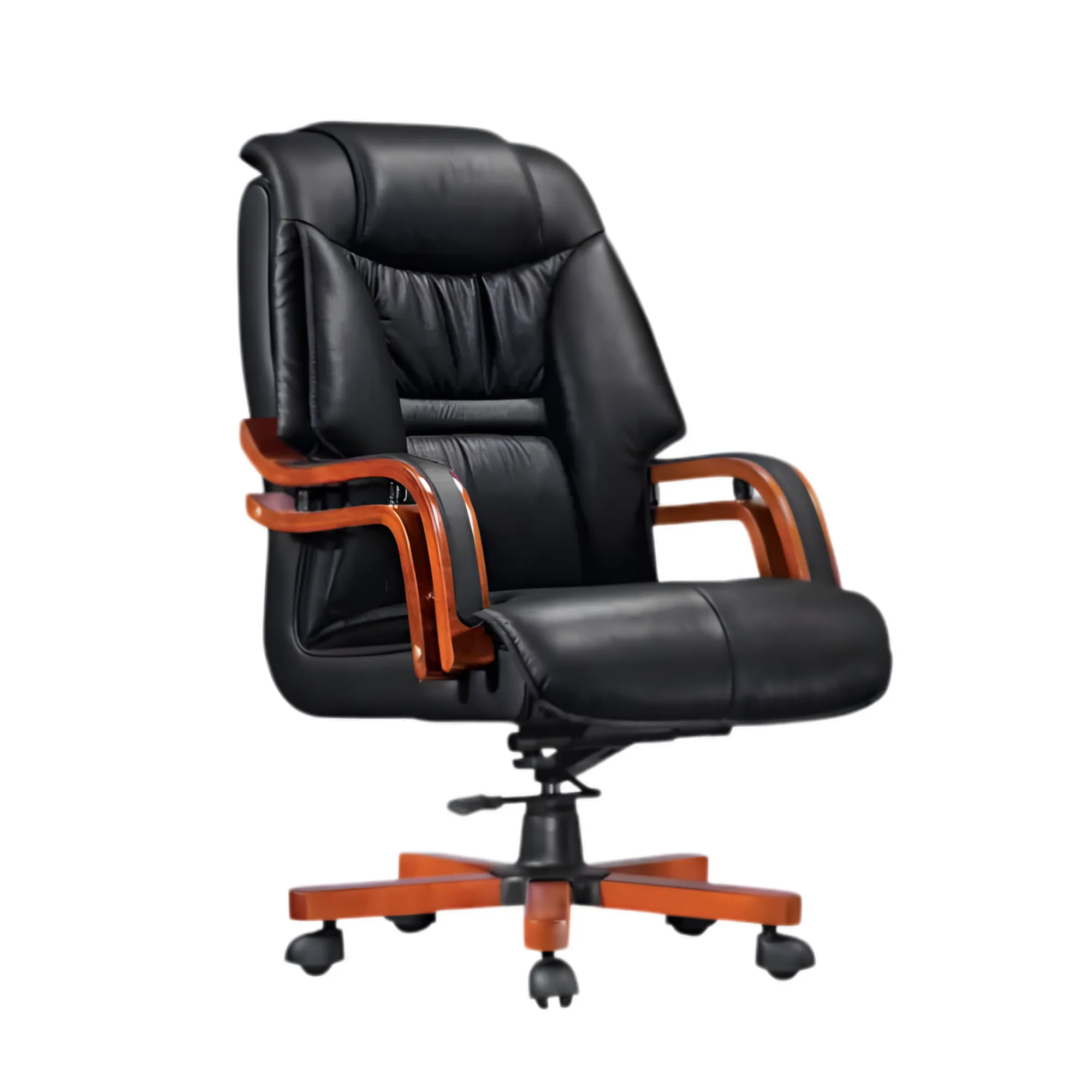 Comfortable High-Back Swivel Leather Executive Office Chair B261