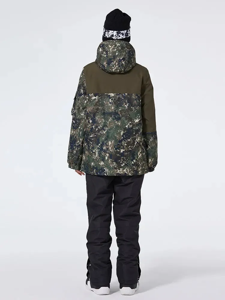 Floral Printed Snow Jackets & Bibs Set for Women