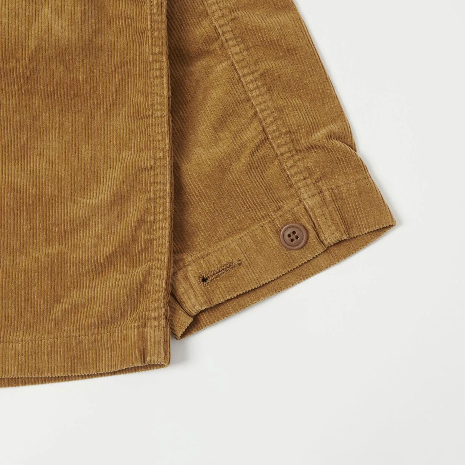 Full Count 2023 Corduroy Military Jacket - Camel