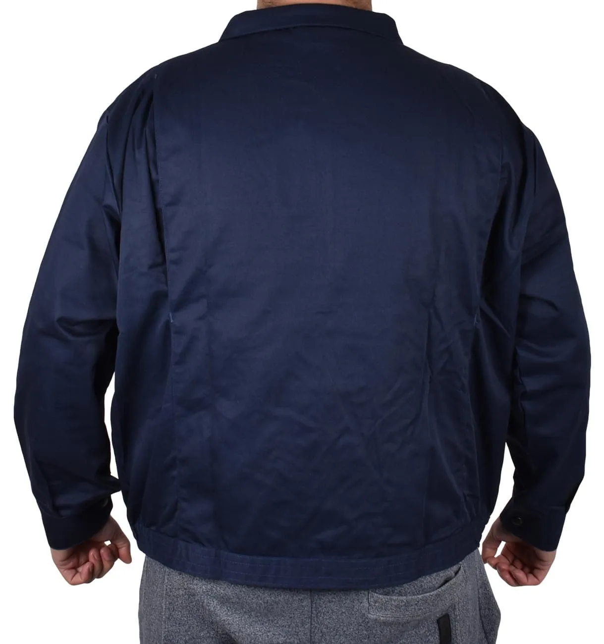 Heavy Polycotton Navy Work Jacket - S/M