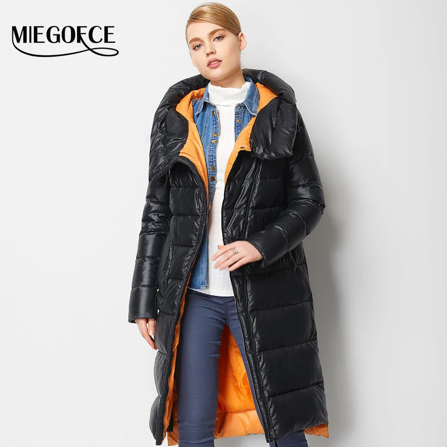 Miegofce 2022 Fashionable Coat Jacket Women's Hooded Warm Parkas Bio