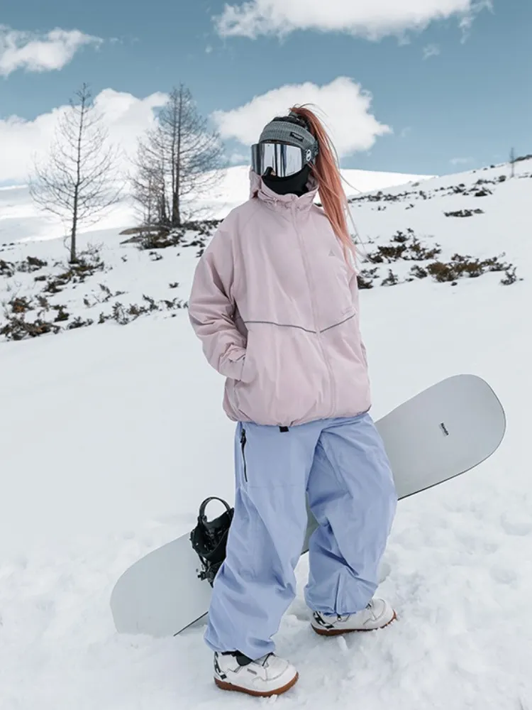 NANEND Sky Pink Purple Ski Suit - Women's