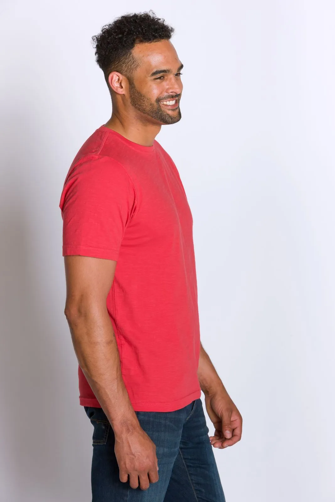 Nishant | Men's Cotton Slub Short Sleeve Top