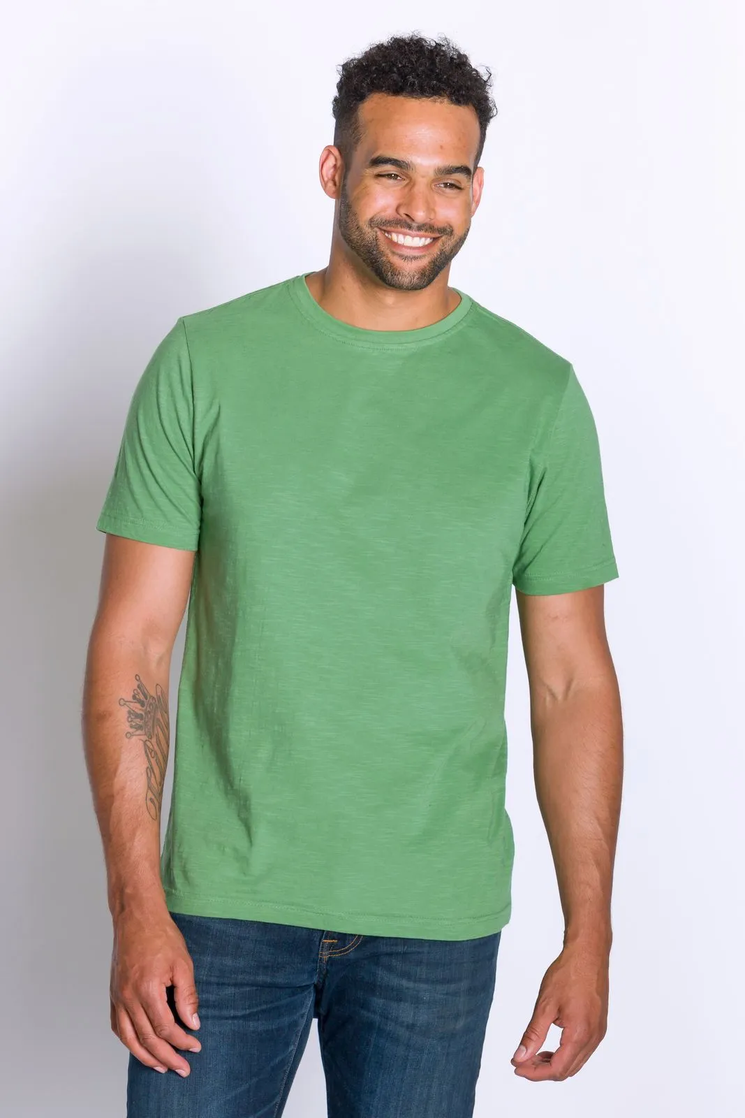 Nishant | Men's Cotton Slub Short Sleeve Top