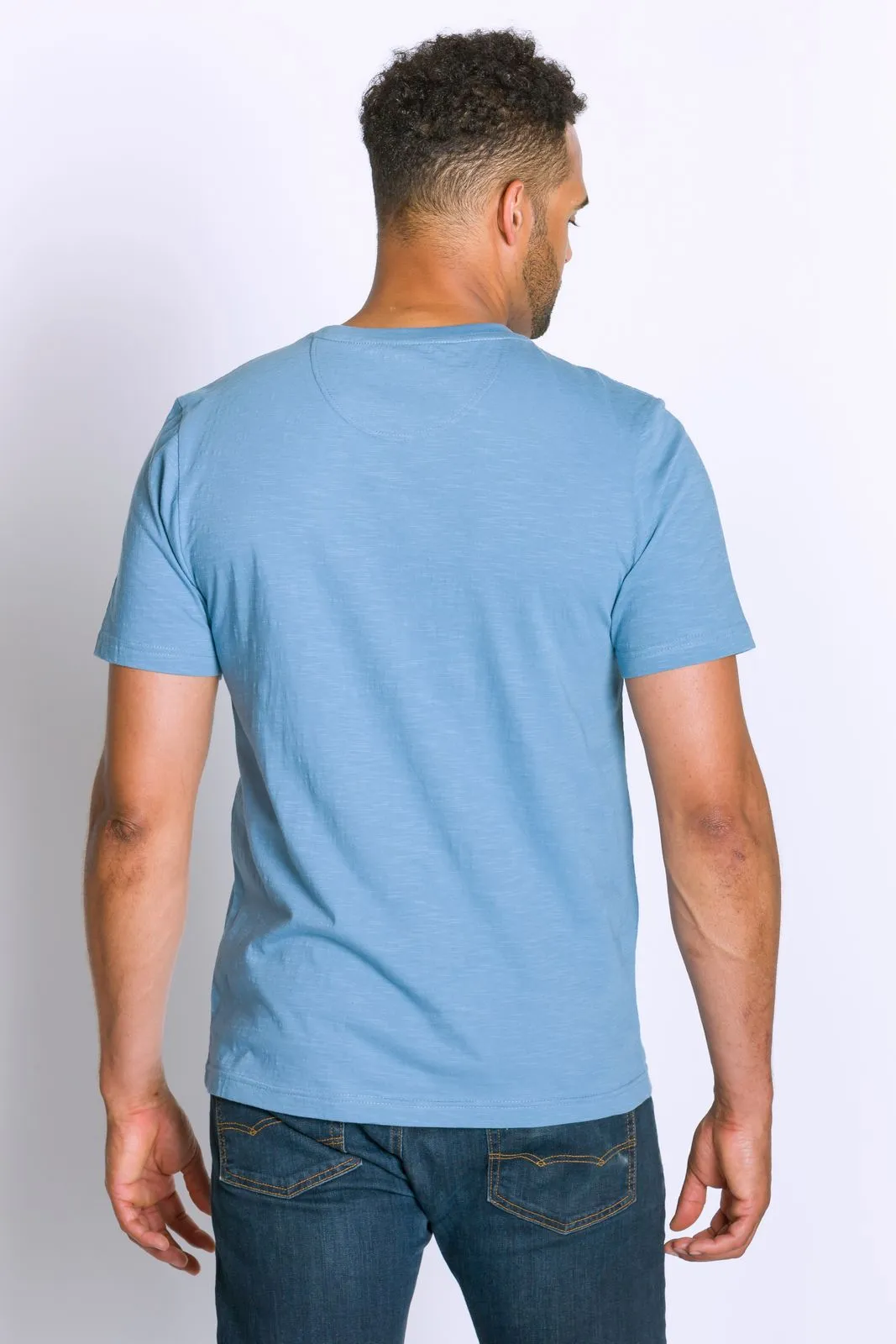 Nishant | Men's Cotton Slub Short Sleeve Top