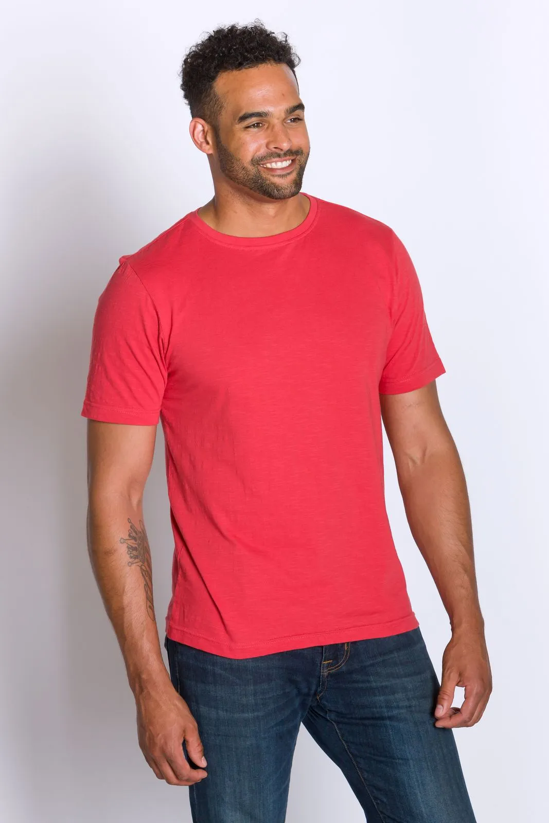 Nishant | Men's Cotton Slub Short Sleeve Top