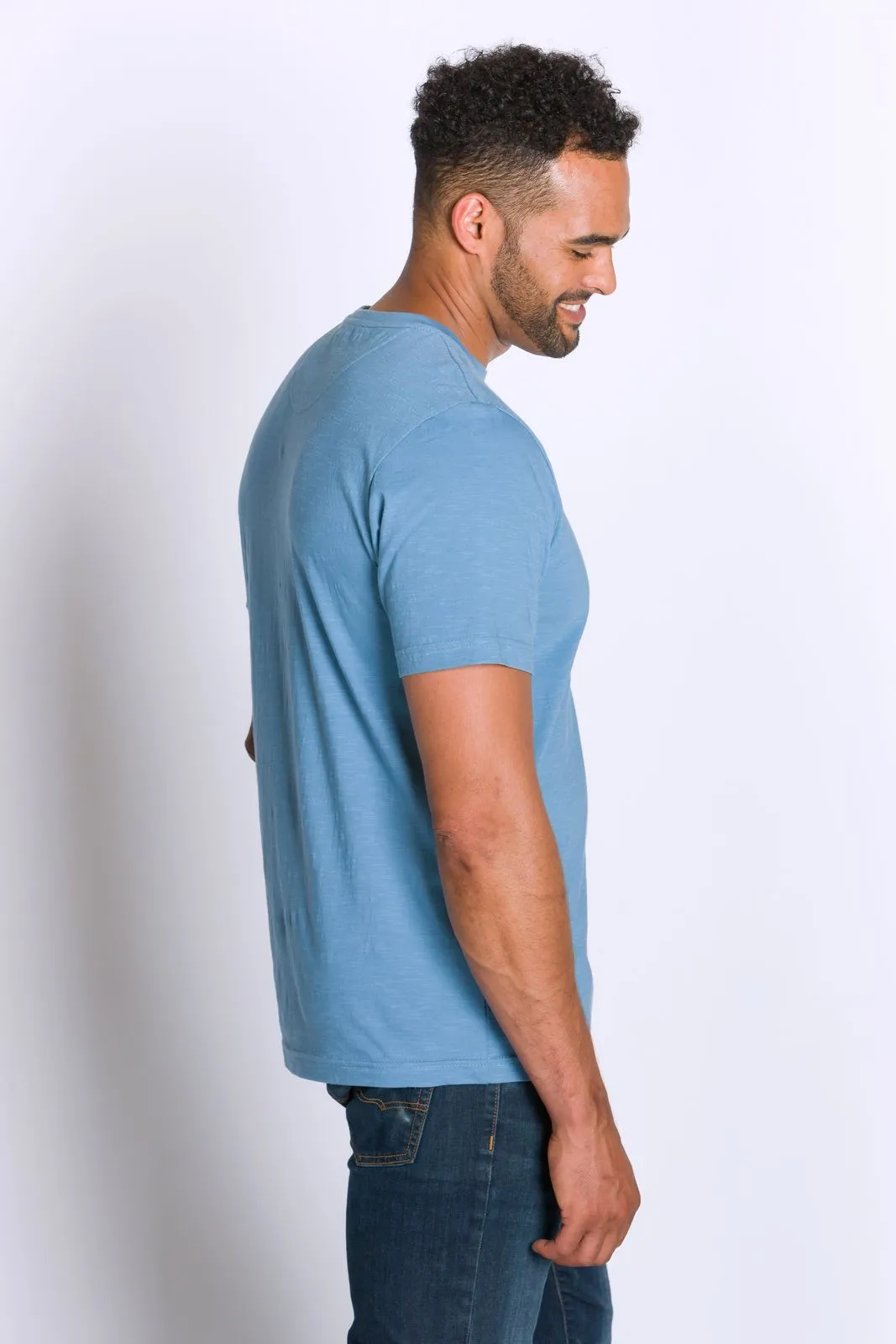 Nishant | Men's Cotton Slub Short Sleeve Top