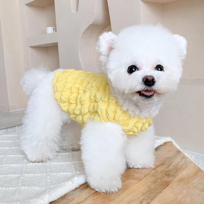 Puffs Sleeveless Pet Clothes