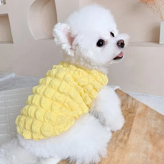 Puffs Sleeveless Pet Clothes