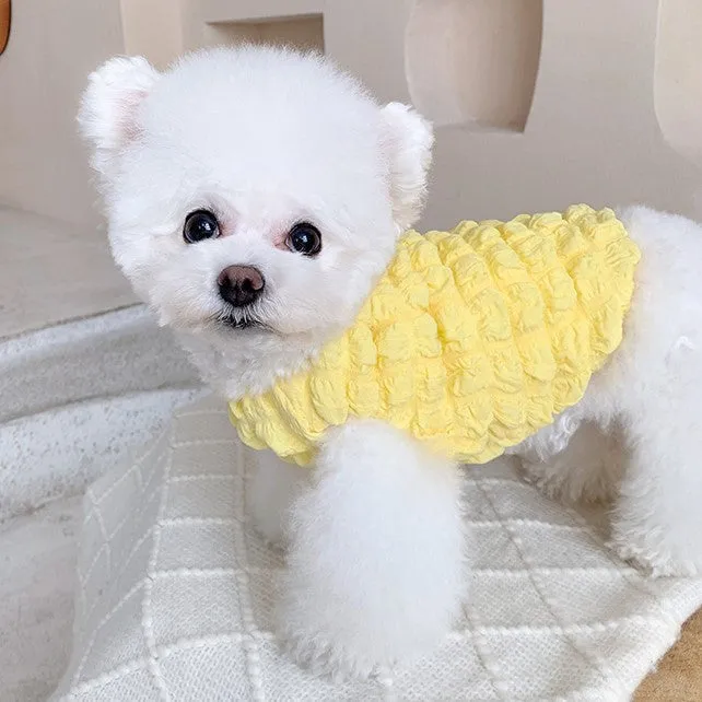 Puffs Sleeveless Pet Clothes