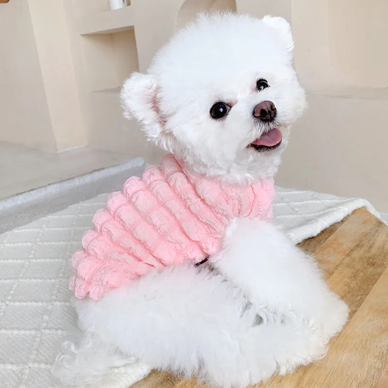 Puffs Sleeveless Pet Clothes