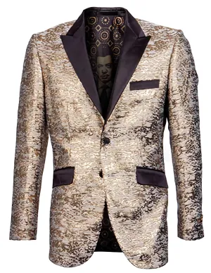 Slim Fit Formal Dinner Show Blazer in Copper