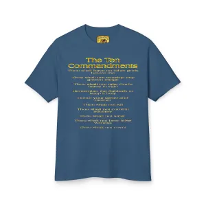 Ten Commandments 01 Designer American Apparel Ladies Garment Dyed Heavyweight Cotton T-shirt (2 colors)