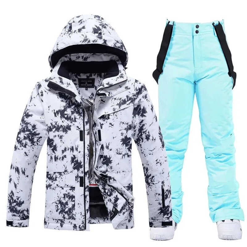 Thickened Thermal Skiing Women's Suit with Jacket and Pants - SF1762